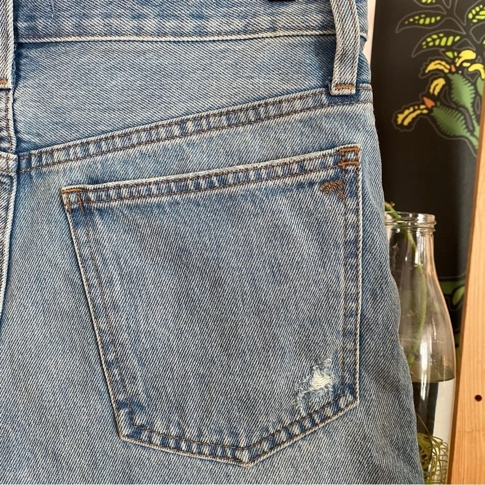 Madewell Distressed Relaxed Denim Shorts 24